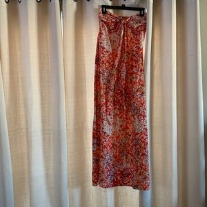 Strapless maxi dress